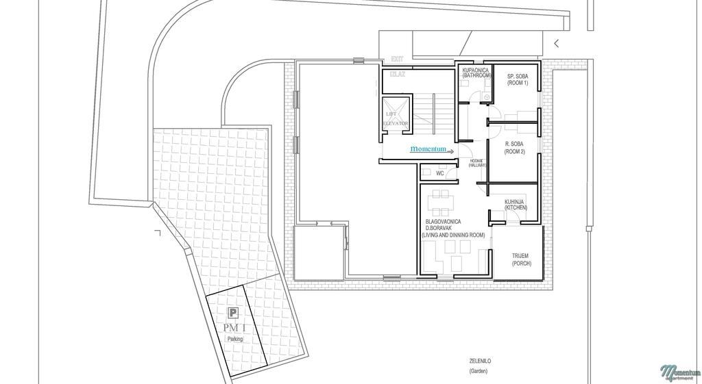 Momentum Apartment Split Kamer foto